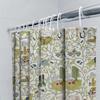 Floral Shower Curtain Botanical Pattern Waterproof Fabric Bathroom Decor Vintage Farmhouse Style Washable Curtains