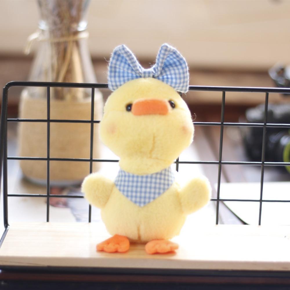 Animals Duck Bag Pendant Soft Fluffty Animal Doll Kawaii School Bag Pendant