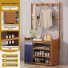 Multi-layer Dustproof Bamboo Shoe Rack for Entryway