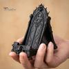 Cell Phone Stand for Desk 3D Printed Gothic Window Stand, Vintage Skull Vine Relief Organizer, Niche Dark Style Gift Academia Holder Phones,