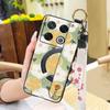 Lanyard Anti-dust Phone Case For infinix GT 20 Pro/X6871 Wristband Flower Back Cover Waterproof Shockproof Soft case