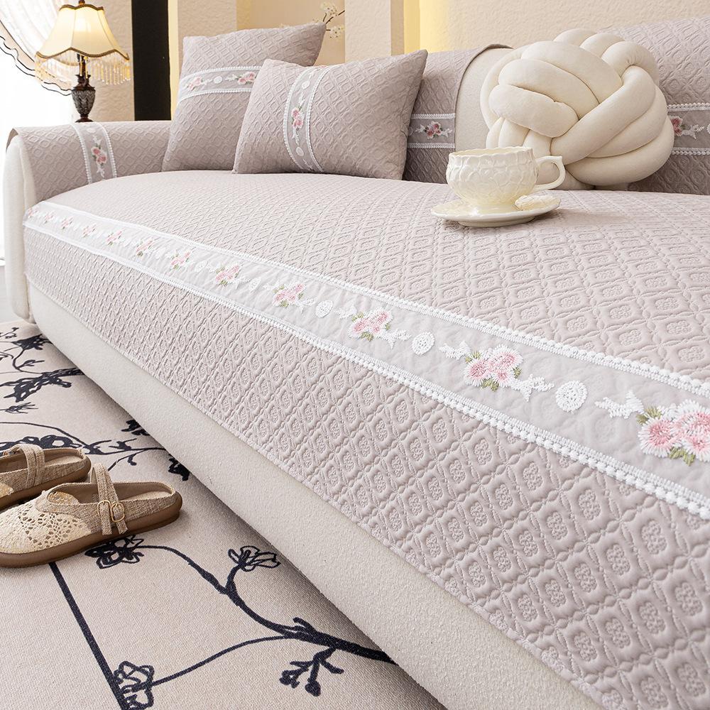 Cool Knitted Non-Slip Sofa Cushion  New Fresh Sofa Cover Towel Living Room New Simple Seat Cushion Back Towel
