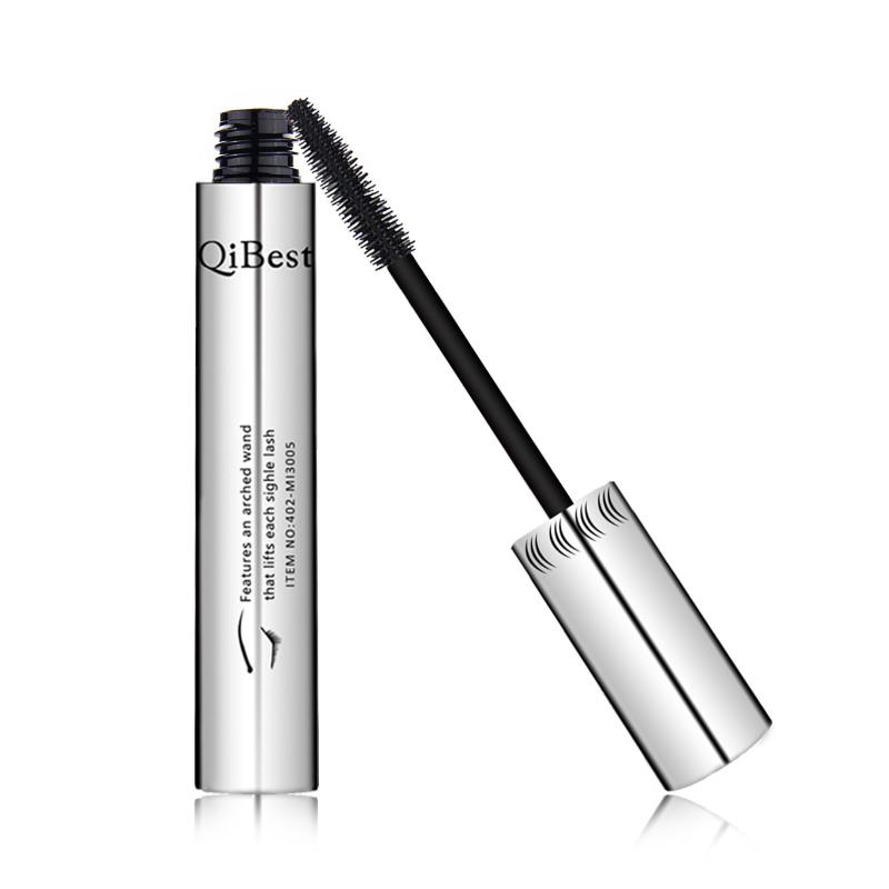 QiBest Makeup Silver Tube Big Eyes Mascara Long, Curly, Waterproof and Non-Smudge