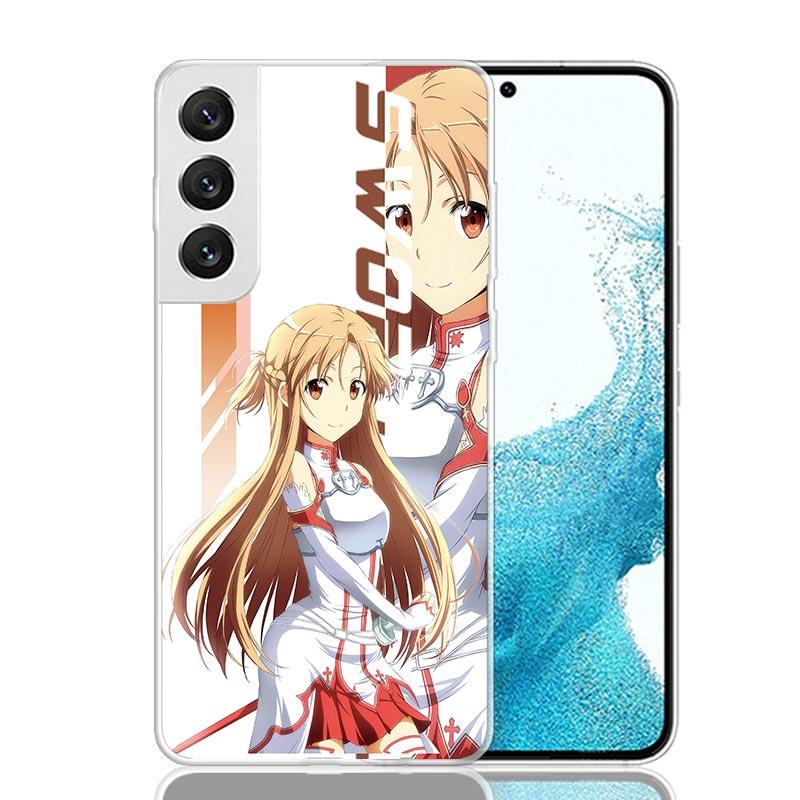 Anime Sword Art Online SAO Phone Case For Samsung Galaxy S26 Ultra S23 S24 S25 Edge S20 FE S21 S22 Plus Soft Print Shell Cover F