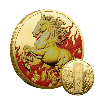 Year Of The Horse Souvenir 2026 Chinese Horse New Year Souvenir Coin 1PC Horse Crafts Commemorative Souvenir Gift Luck Charm