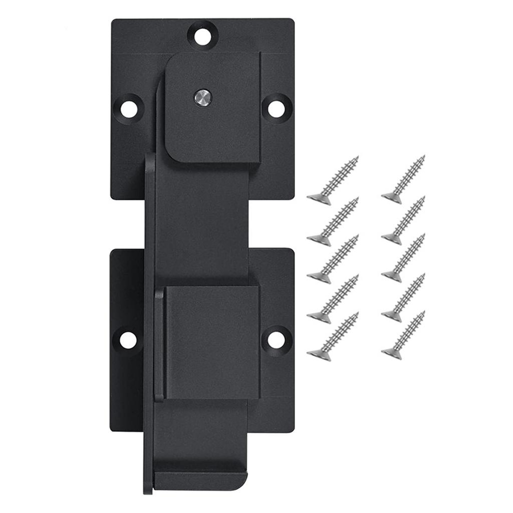 Versatile 7.87" Gate Latch with Locking Hole Adjustable Steel Lock Lockable Bolt Latches Set for Barn Doors & Yards