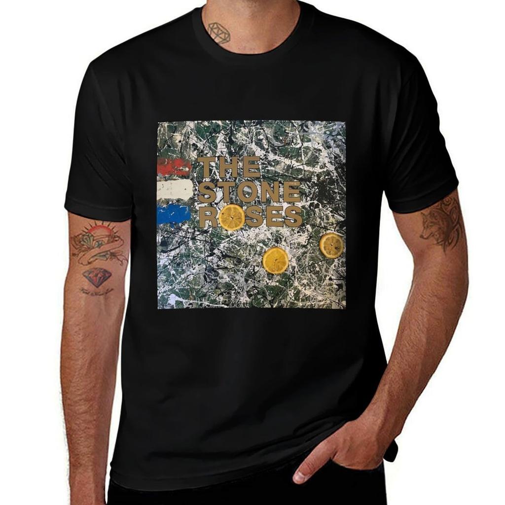 The Stone Roses The Stone Roses Vinyl Tshirt Classic Print Short Sleeve Shirt