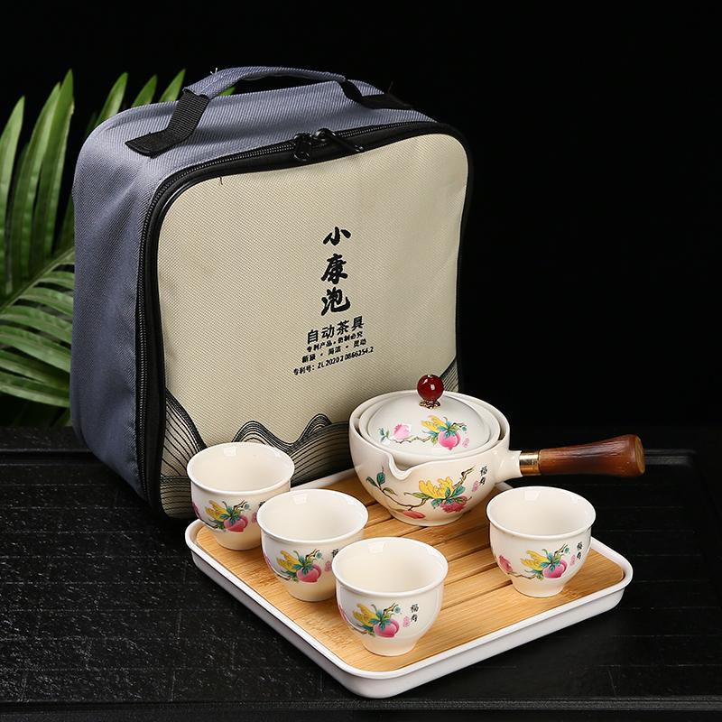 Conjunto de chá kung fu chinês, 19 estilos, conjunto de chá para viagem, cerâmica, portátil, bule, infusor, xícara de chá para chá