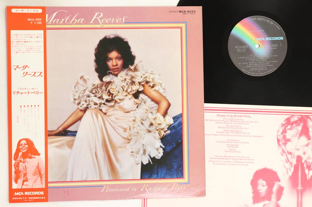 LP Record MARTHA REEVES - Martha Reeves MCA6033 MCA 1974 Japan Obi Soul/Funk Used