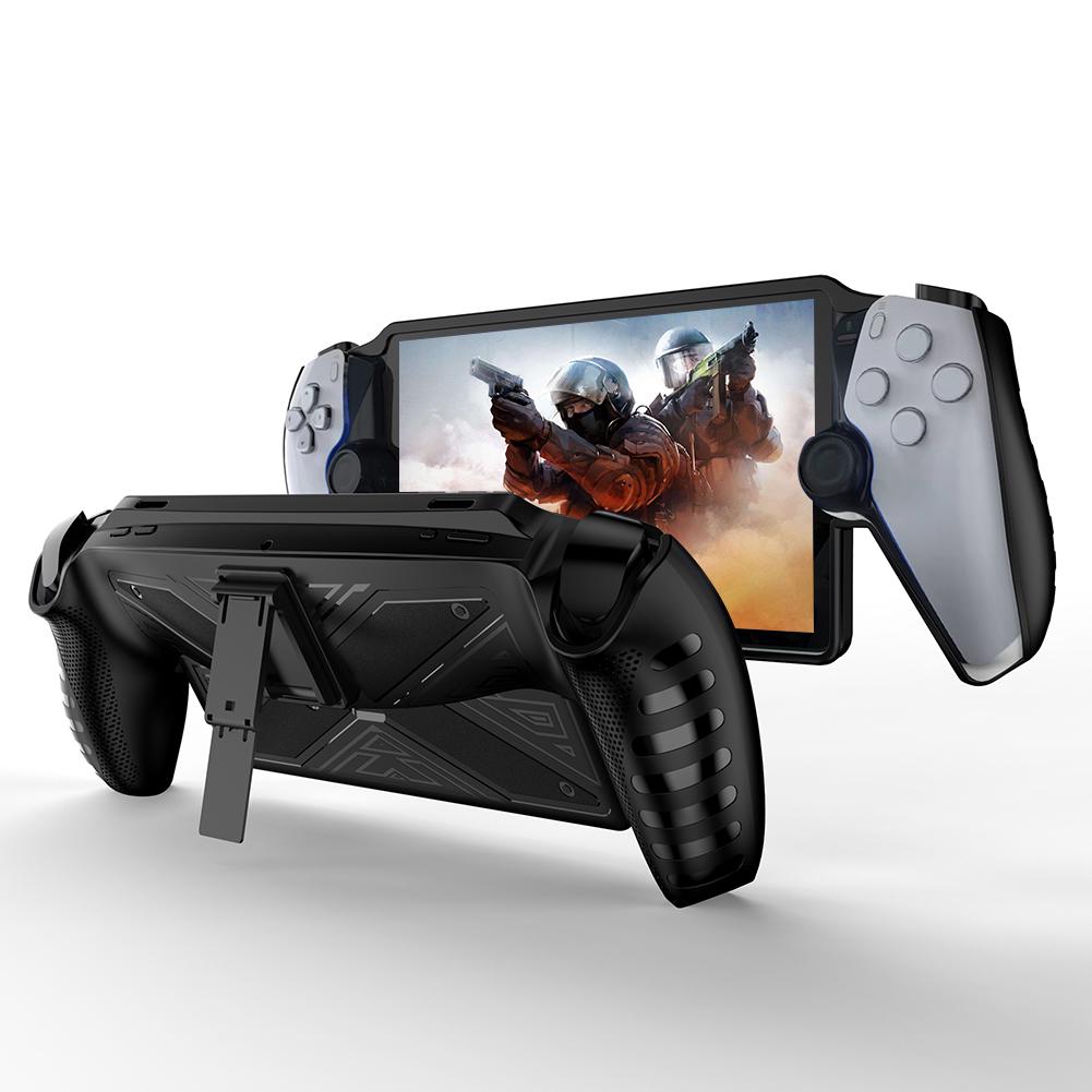 Protective Case for PS5 Portal with Stand TPU Gaming Console Controller Sleeve Skin Game Console Cover for Playstation Portal