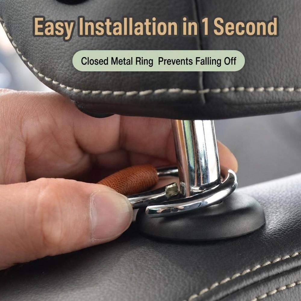 Strong Load-Bearing Headrest Organizer Hook Dual-Function Multi-Function Car Hook  For All Cars