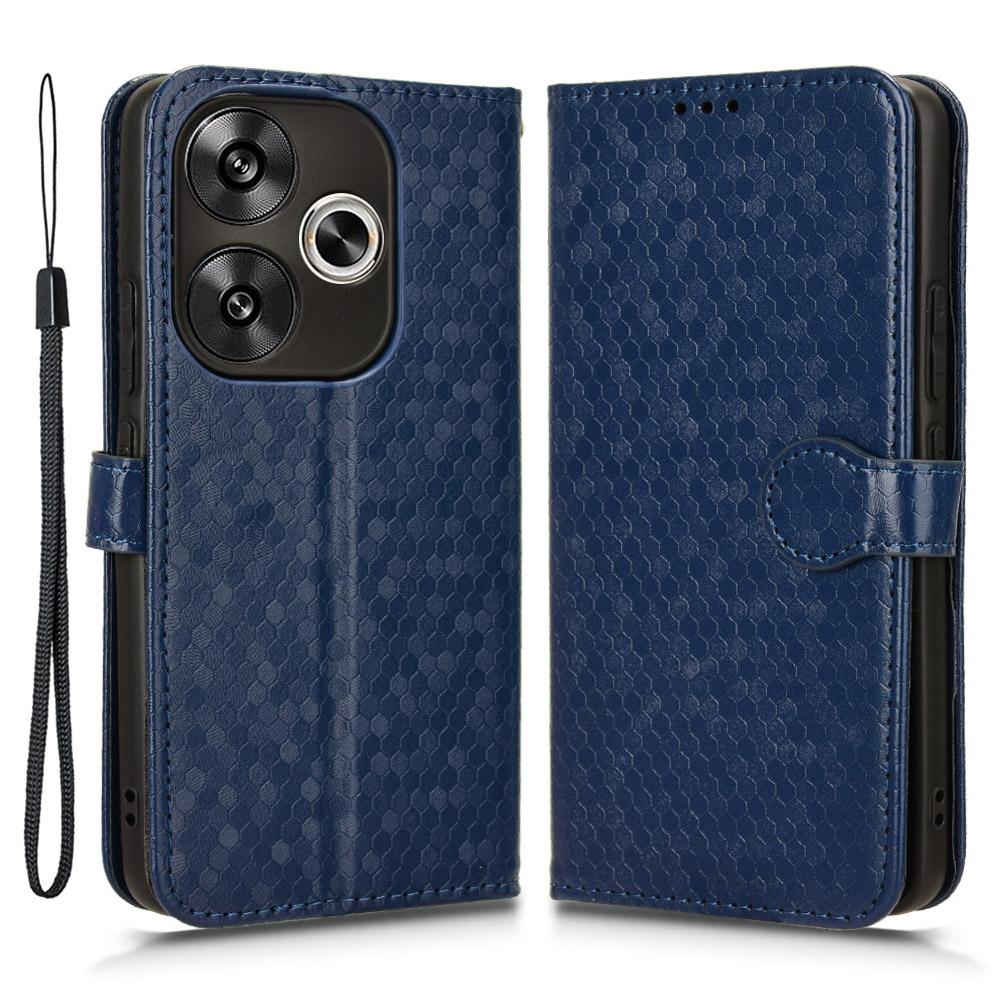 For Xiaomi Redmi Turbo 3 5G/Poco F6 5G Leather Case 3 Card Holder Slots Dots Pattern Phone Cover