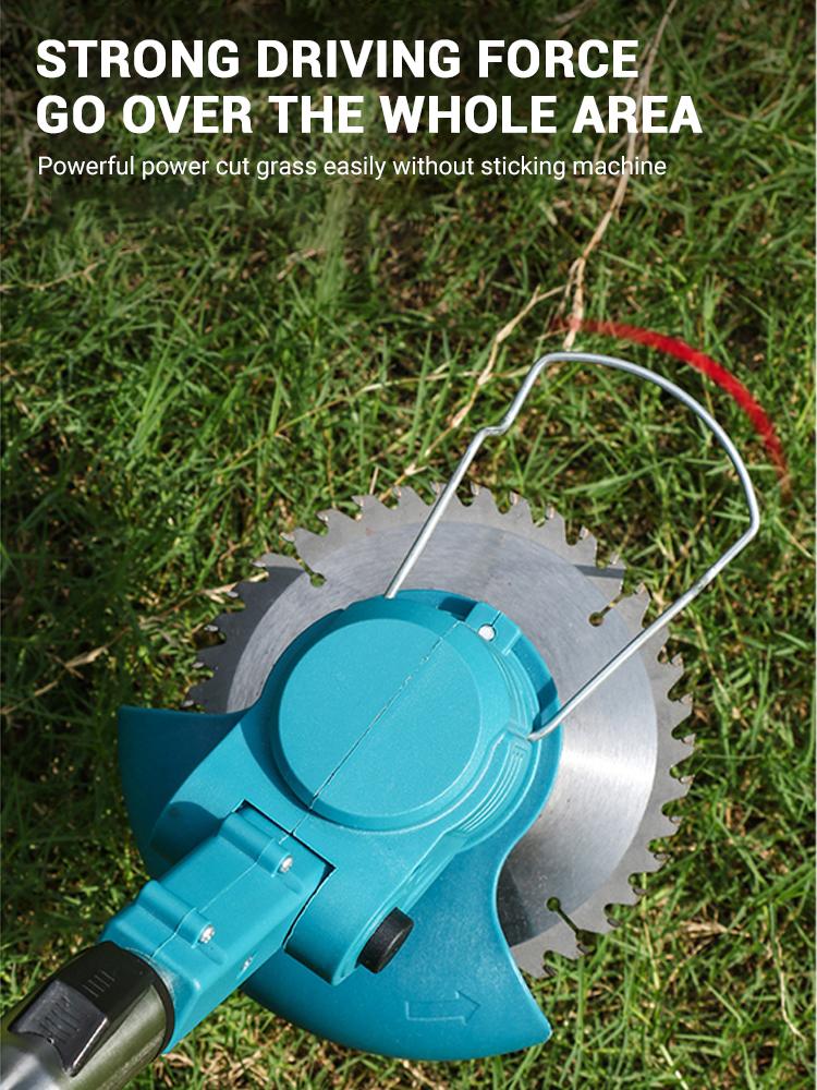 Electric Lawn Mower Length Adjustable Handheld Cutter Cordless Garden Grass Cutting Trimmer For Makita 21V Battery