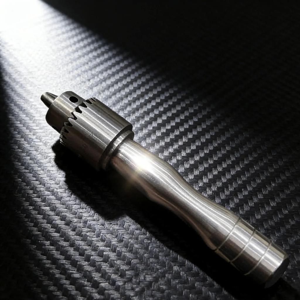 Watch Repair Tool Steel Collet Aluminium Alloy Lightweight Handle Wheel Axle Screw Head Handle Drill Bit Clamping Tool