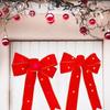 DIY Christmas  Bowknot LED Light Xmas Bow Knot Christmas Tree Luminous Bow  Party Favors Pendant