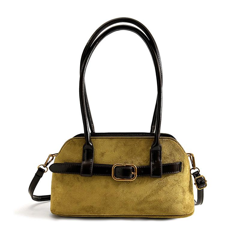 

Женская ретро-сумка-багет через плечо большой вместимости 2025 для осени/зимы Bag Only