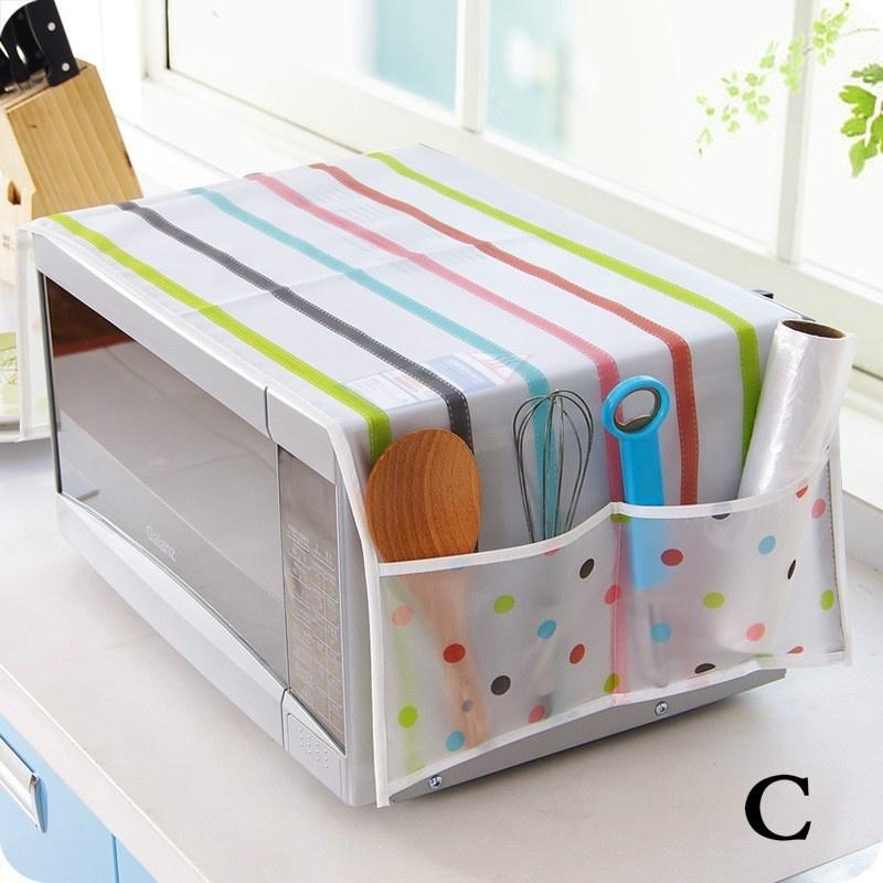 Neues Mode Küchenwerkzeug Zuhause Wasserdicht Öl Staub Doppeltaschen Mikrowellenabdeckung für Kicthen De