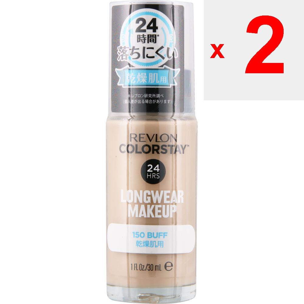 Revlon Colorstay Longwear Makeup D 150 Skin Makeup Shake well and dispense approximately 1/2 pump (for the entire face) onto the back of your hand. 2.