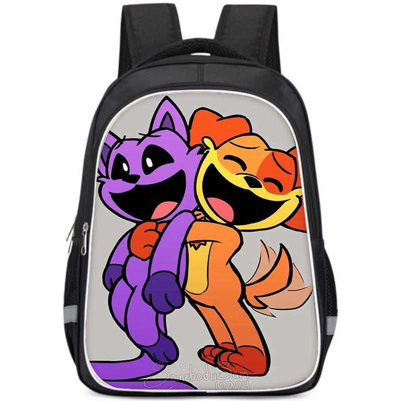 Przestronny plecak szkolny Smiling Critters o dużej pojemności dla dzieci Lekki materiał Oxford