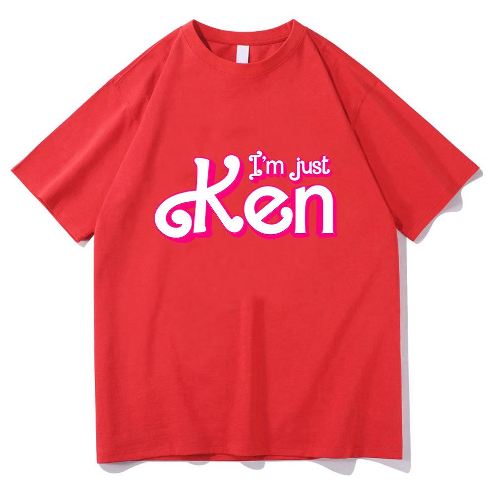 I'm Just Ken RyanGosling T-shir for Spring Round Neck Tee-shirt Graphic Printing Cotton Tshirt Ropa Hombre Comfortable Clothing