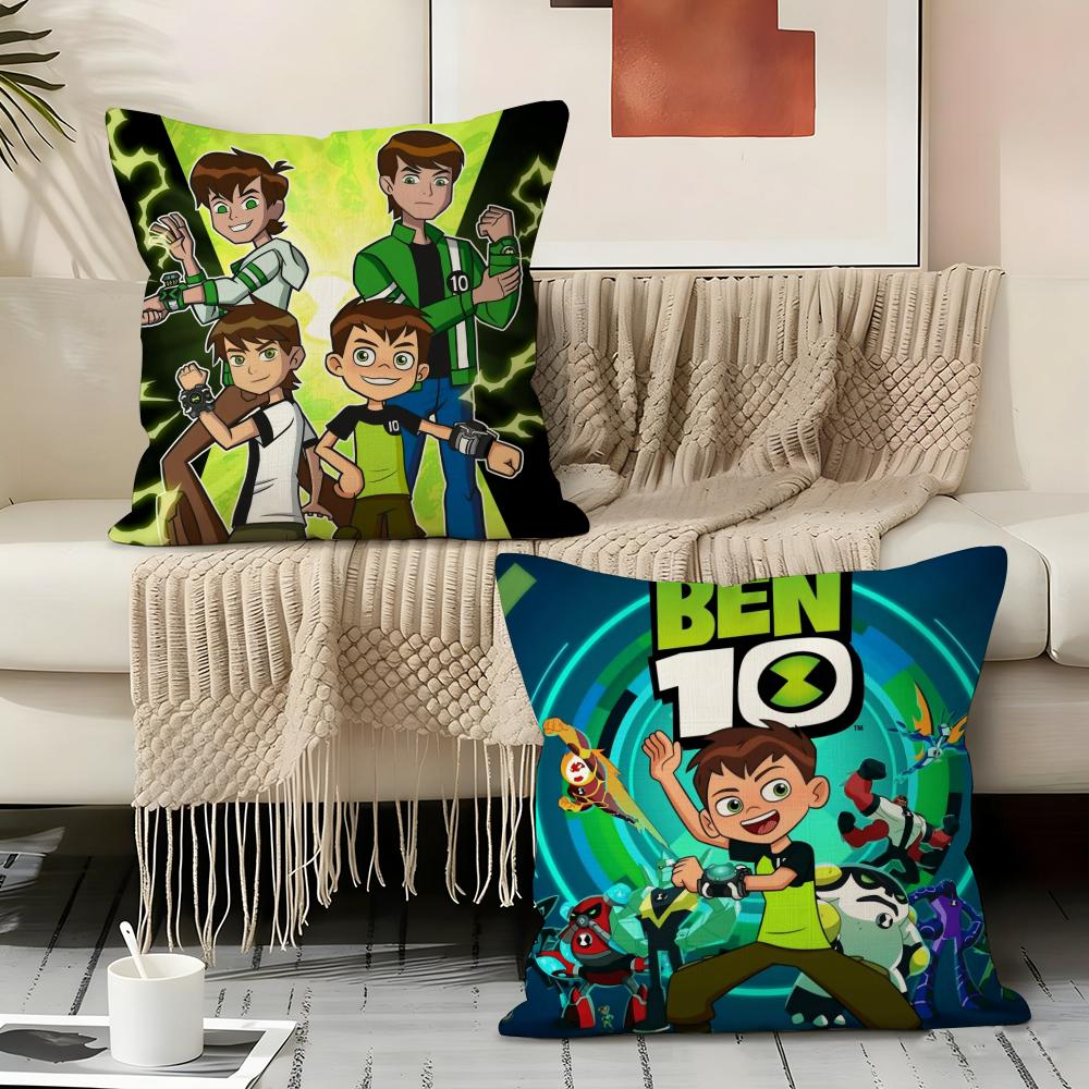 Cartoon B-Ben 10 Cool Pillow Case pillowcase, double-sided printed, sofa cushion, bedroom headboard pillow