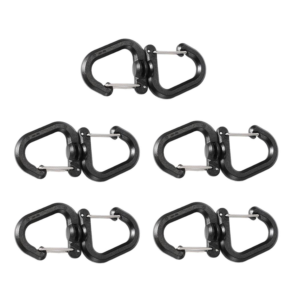 Multifunctional S Shape Carabiner Clip Keychain Belt Key Holder 360 Degree Rotation Heavy Duty Keychain Carabiner Hook