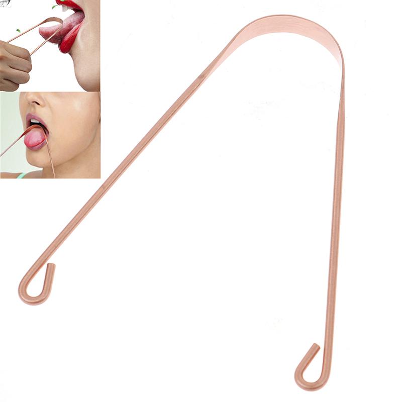 Pure Copper Tongue Scraper Cleaner Thick  Ayurvedic Dental Hygiene Oral Care