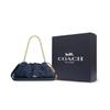 Coach Faye 38 Classic Monogram Logo Drawstring Closure Detachable Shoulder Strap Denim Tote Bag Large Women Tote Bag Indigo CDB97-IMTYV