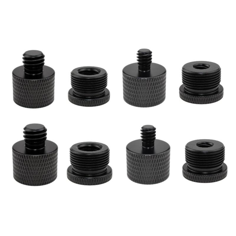 Microphone Stand Adapter Screw 5/8 3/8 1/4 Converter Screws for Microphone Camera Tripods Stand Screws Aluminum Alloy-