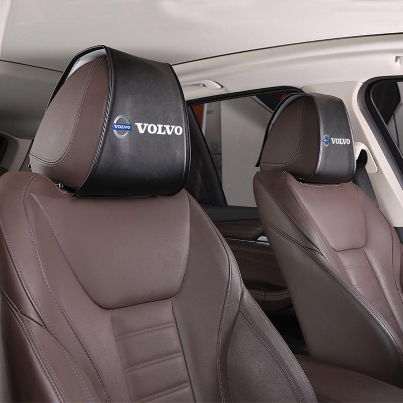 2Pcs Car Seat Headrest Cover Anti-Scratch Protector Cushion For Volvo ES90 EC40 EX40 EM90 XC90 V90 V60 XC60 V40 S80 S60 S90 C40
