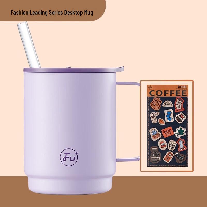 FUGUANG Stainless Steel Insulated Coffee Mug with Handle