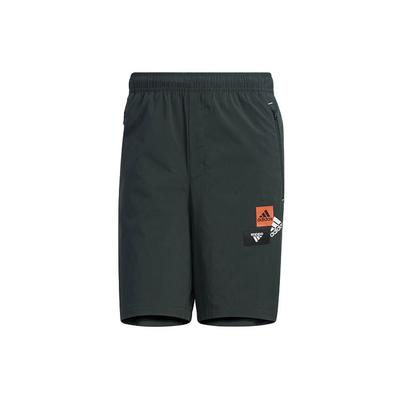 Logo Print Woven Breathable Sports Shorts Men Bottoms Green HM2973