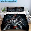 1PC Assass Warrior 3pcs Bedding,Including 1pc Duvet Cover And 2pcs Pillowcases Perfect for Christmas,Ideal for Bedroom, Dormitory