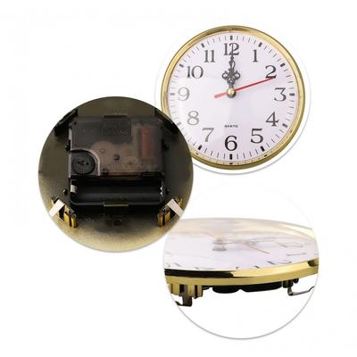DIY 130MM Quartz Clock Insert Movement Miniature Arabic Numeral Replacement Gold