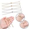 5Pcs Silver Necklace Extender Gold Stainless Steel Chains  Necklace Adjustment Accessories