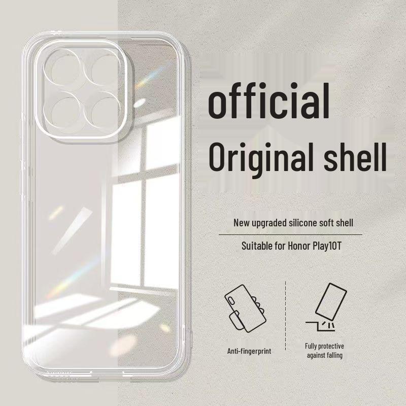 Honor Play10T Simple Solid Color Liquid Silicone Anti-drop Case