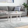 Tabletop, White, 80X40X2.5 Cm, Solid Pine Wood, Oval