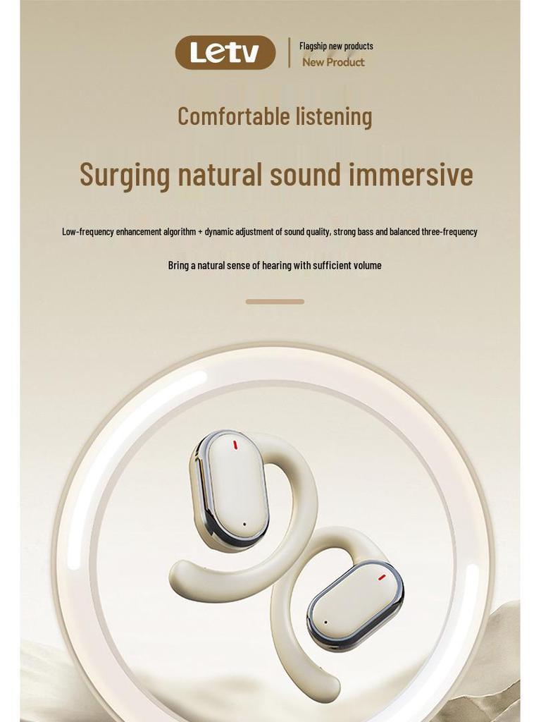 X93 Letv Wireless Bluetooth Noise-Cancelling Bone Conduction Over-Ear/In-Ear Headphones with Extended Battery Life