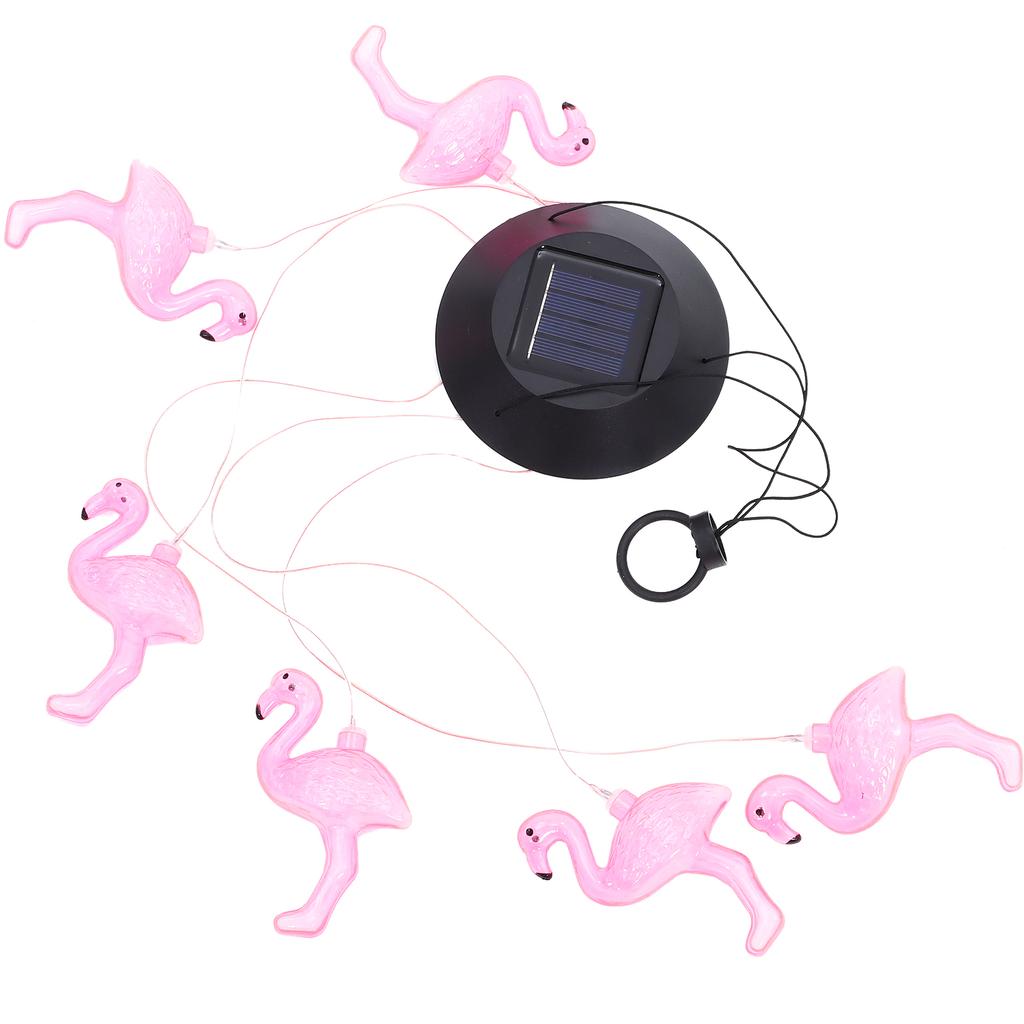 Flamingo Decorative Lights Solar Garden Ornaments Plastic Lanterns Wind Chime Lamp Outdoor Yard Hanging Warm Sensor