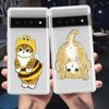 Милий Кіт Мистецтво Мультяшний Чохол для Телефона Для Google Pixel 8 7 6 Pro 6A 5 4 5A 4A 3A XL 5G Силіконовий Ударостійкий М'який ТПУ Прозорий Чохол Fundas