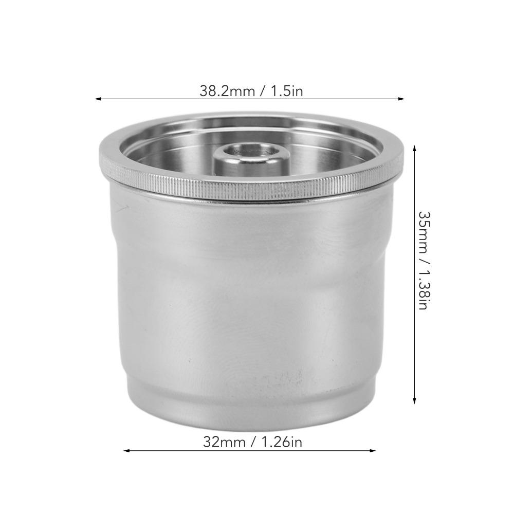 304 Stainless Steel Reusable Coffee Pod Food Grade Leakage Proof Refillable Coffee Capsule Reusable Filter