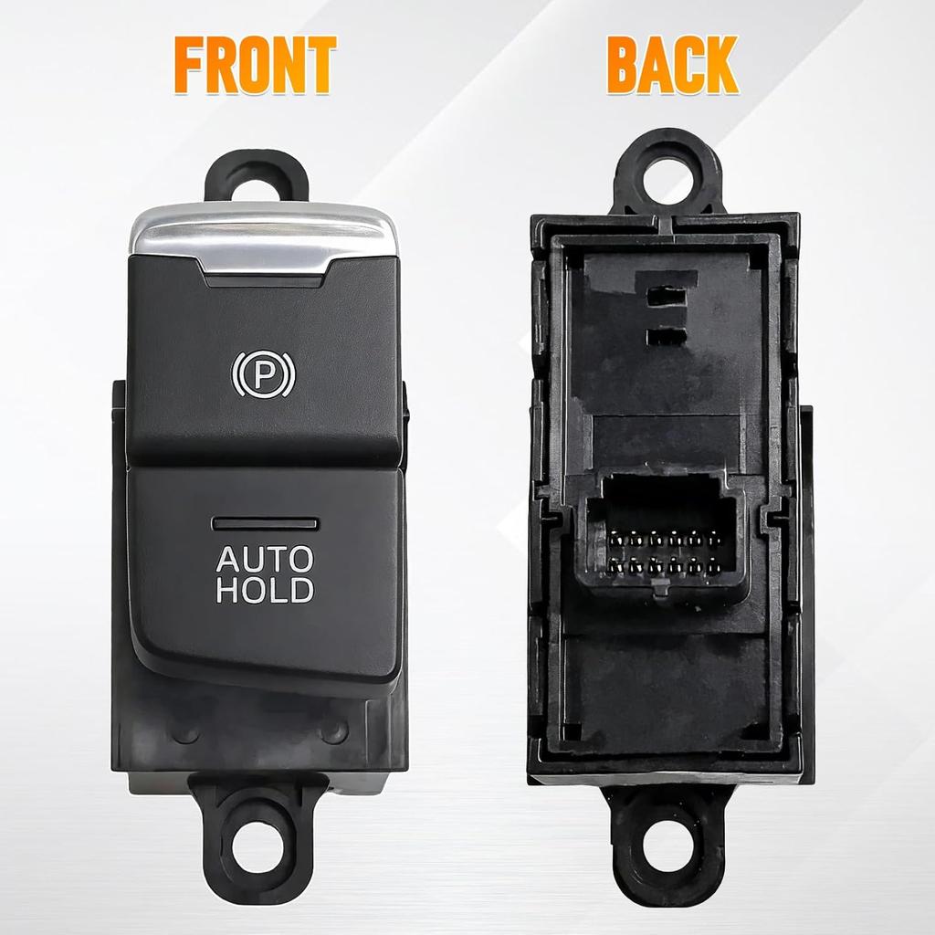 Electronic Parking Brake Control Switch, Replaces KD2W-66-EP0, KD2W66EP0A, KD2W 66 EP0A, Compatible with Mazda CX-5 2017-2021, 12 Pins, 1 Pc