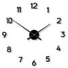 Creative Wall Clock Stickers Modern Brief Retro Wall Clock Living Room Aesthetic Kitchen Design Clocks Luxury Home Decoration