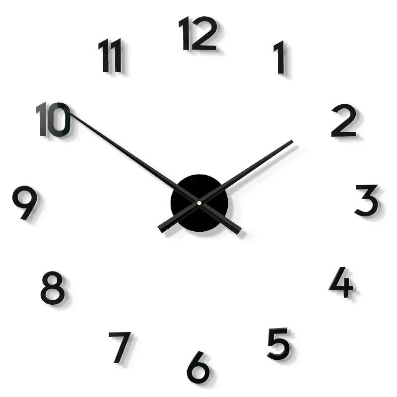 

Creative Wall Clock Stickers Modern Brief Retro Wall Clock Living Room Aesthetic Kitchen Design Clocks Luxury Home Decoration 20 Inch