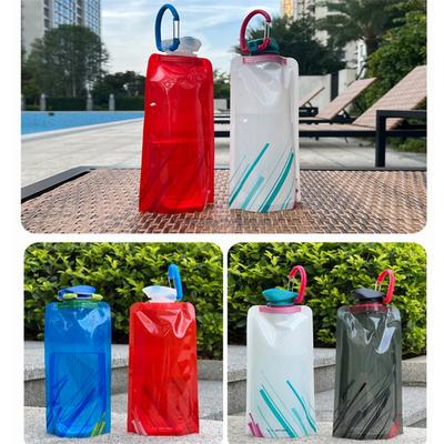 Tragbar 1 Stück 700 ml Ultraleicht Faltbar Wasserbeutel Wasserflasche Beutel Outdoor Sport Zubehör Wandern Laufen Flasche Wasserflasche