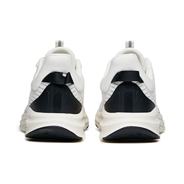 Anta Cushioning Slip Resistant Abrasion Resistant Breathable Coverage Low Top Running Shoes Men's White Black 112135558S-3