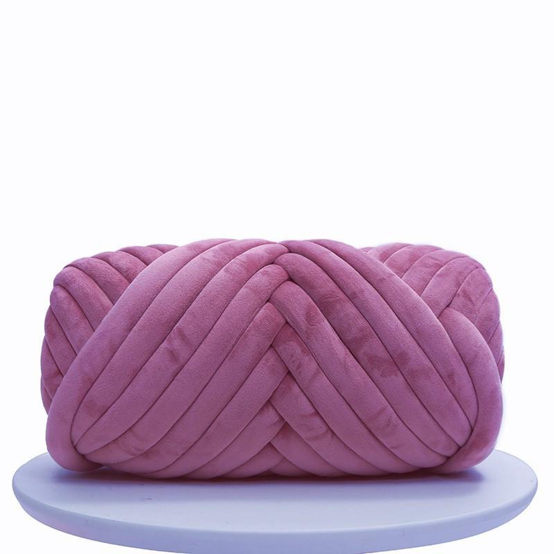 DIY Crystal Velvet Core-Filled Yarn: 3cm Thick Handmade Wool Blanket, Fabric Strip, Pillow, Cat Bed Yarn