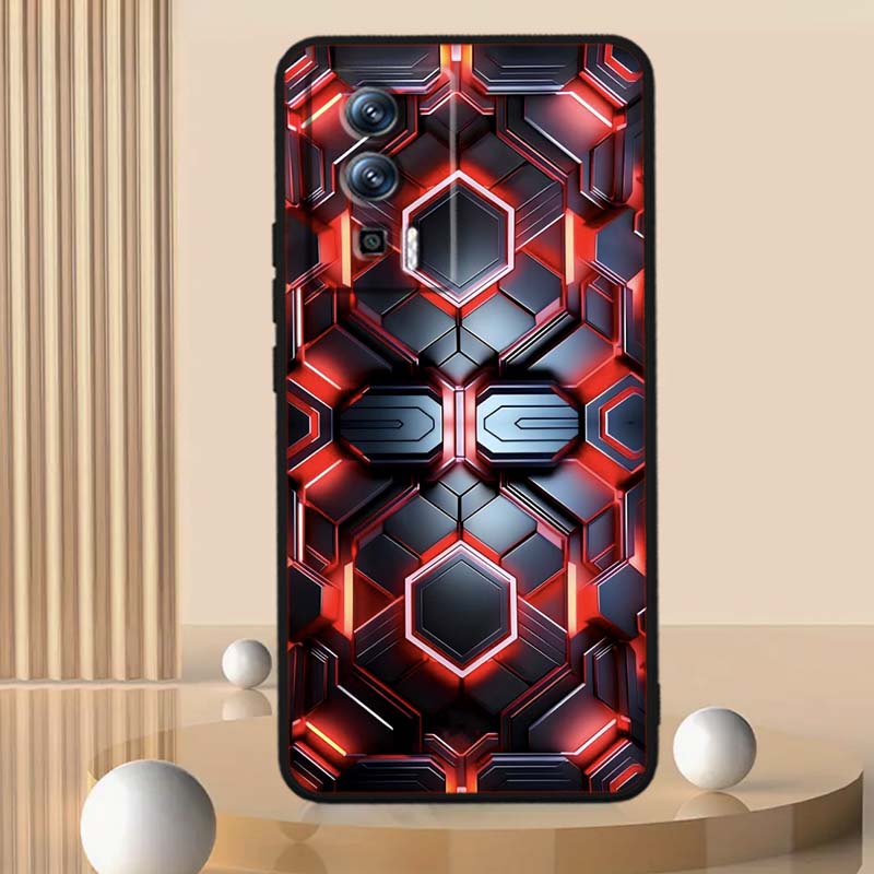 Technologie Kunst Illustration Für Xiaomi Redmi 12 13C 12C 13 10C 9T A2 9A 9C 7A Note 10S 8T 10 9 8 Pro 4G 5G Schwarze Handyhülle