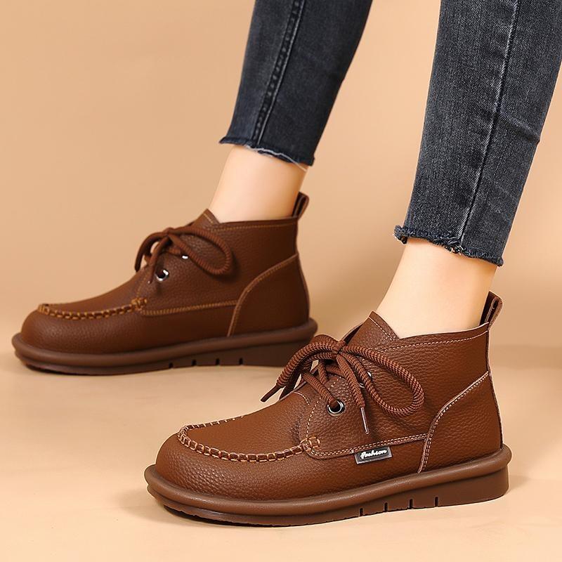 2025 New Thick Bottom Short Boots Spring and Fall Boots Padded Winter