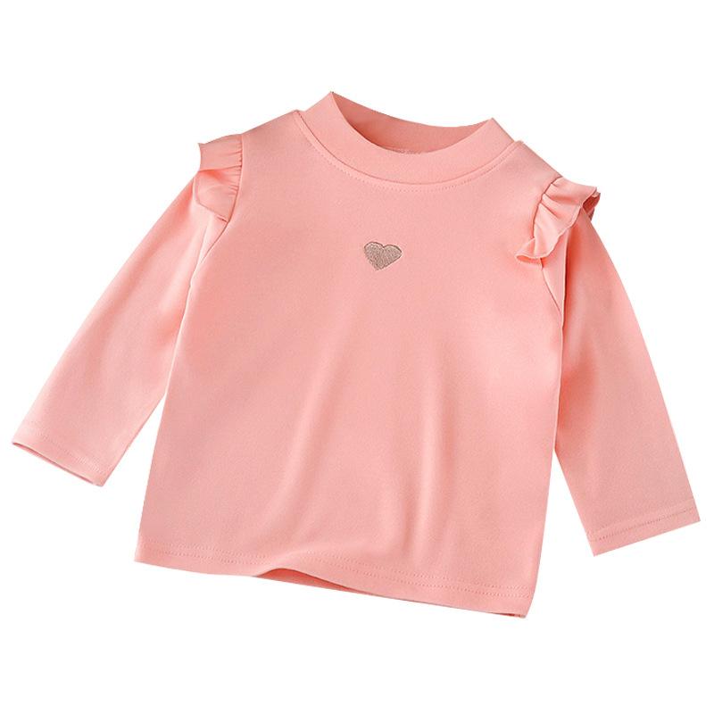 Children's Long Sleeve T-shirt Autumn and Winter Girls Casual Base Shirt Top